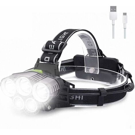 Lampe Frontale Led Rechargeable? 10000 Lumens Xhp70.2 Lampes