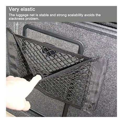 Sans Marque Filet élastique pour coffre arrière de voiture – 40 x