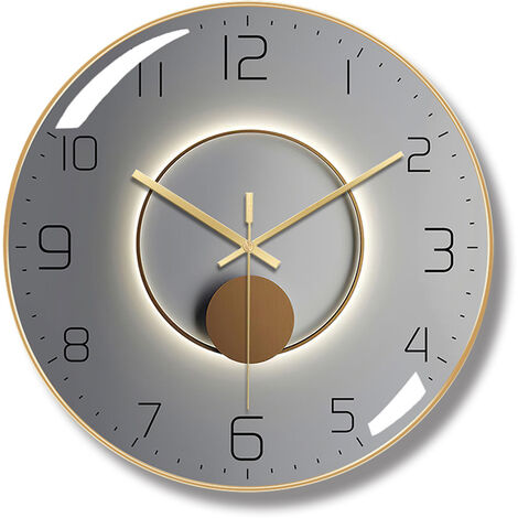 Horloge de bureau européenne, grande horloge rétro, pendule américain,  silencieuse, décoration de maison