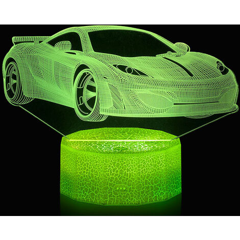 Veilleuse pour voiture de sport, Veilleuse LED, Cadeau