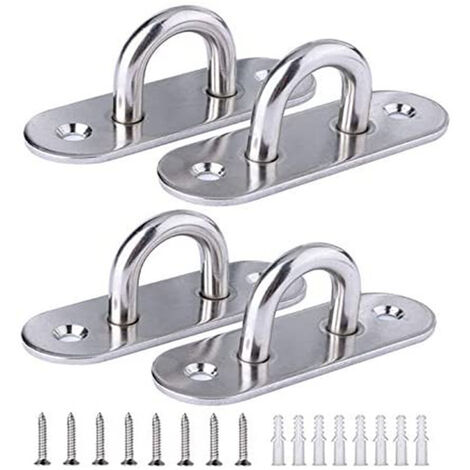 Ulisem Mousqueton, Avec Fermeture A Vis 12Kn, 5 Pcs, Argent