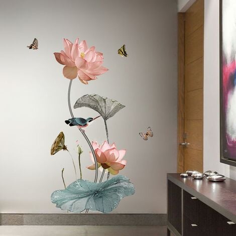 Stickers Fleur de Lotus, Décoration Murale