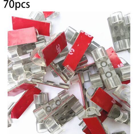 60PCS Clips Câbles, Attache Cable adhesif Rangement de Accroche
