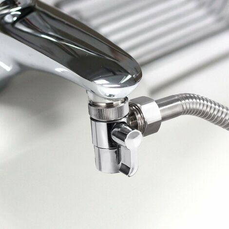 Inverseur de robinet avec aérateur, inverseur à 3 voies pour douche à main,  séparateur de robinet d'évier pour cuisine, avec adaptateurs M22/M24/G1/2