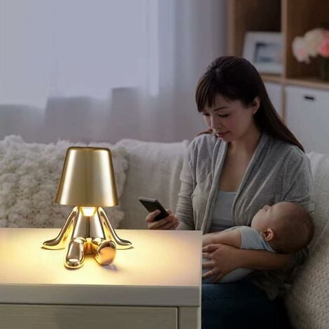 Lampe de Table Dimmable LED Contrôle Tactile Lumière de Table sans fil  Rechargeable USB Lampe de