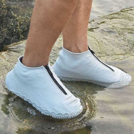 Couvre-chaussures imperméable, taille M, couvre-chaussures réutilisable en  silicone avec semelle antidérapante renforcée, adapté à la pluie et à la