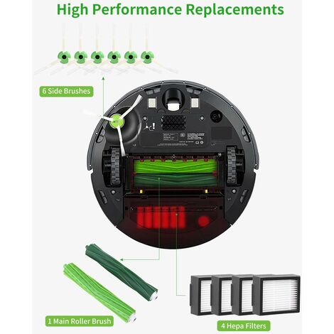 Pièces accessoires de Remplacement aspirateur pour iRobot Roomba, Kit  Compatible série et I7/E5/E6,4