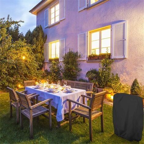 Housse de protection pour salon de jardin table - 242x162x100cm - 420D  Oxford - Noir - Cdiscount Jardin