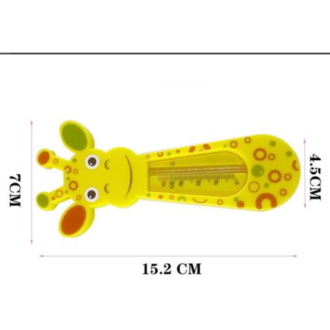 Thermomètre de bain flottant pour bébé Motif girafe 