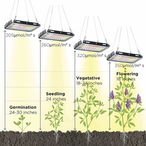 Lampe pour plantes LED Lumière de croissance des plantes,Lumière à  clipser,Lumière de remplissage des plantes,3 têtes, programmable