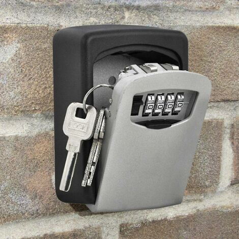 Petite taille boîte à clés mot de passe serrure porte métal extérieur mural  antivol serrure boîte