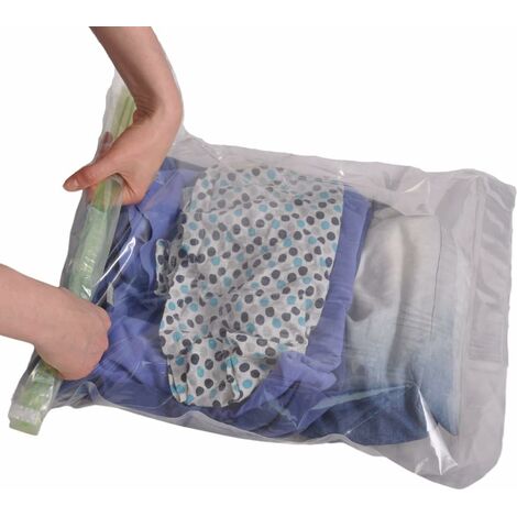 1 sac de compression sous vide, sac économiseur d'espace, sacs de