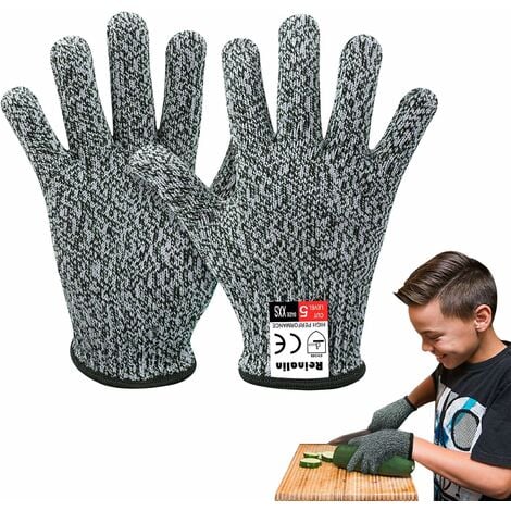 Gants de travail pour enfants gants résistants aux coupures avec protection  haute performance à 5 niveaux