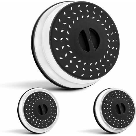 Cloche Micro Ondes-sans BPA-Couvercle Micro-Ondes 3en1-Cloche pour Micro  Onde Retractable Anti Vapeur et Fonction Passoire-Accessoire Lave Vaisselle  