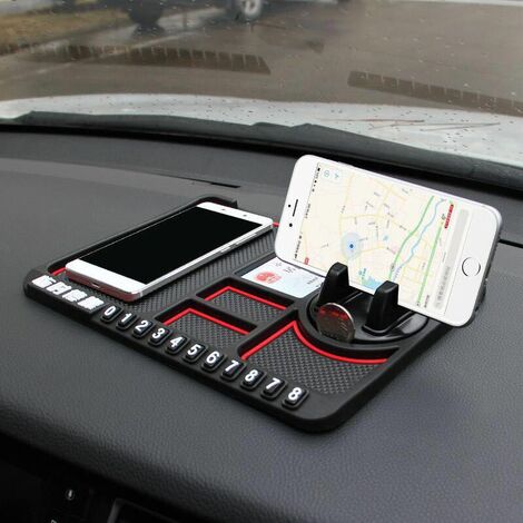 Support téléphone portable de voiture tapis antidérapant rotatif à 360