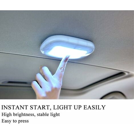 2 pcs voiture éclairage de voiture lecture lumière LED détection de  détection de la lumière ambiante