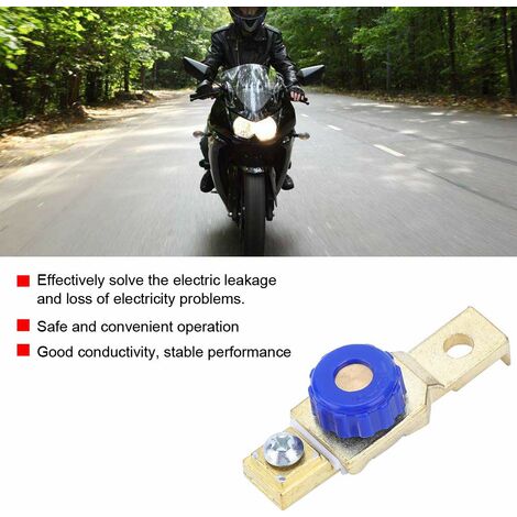 2Pcs Coupe-batterie de de moto, Interrupteur de Déconnecter de