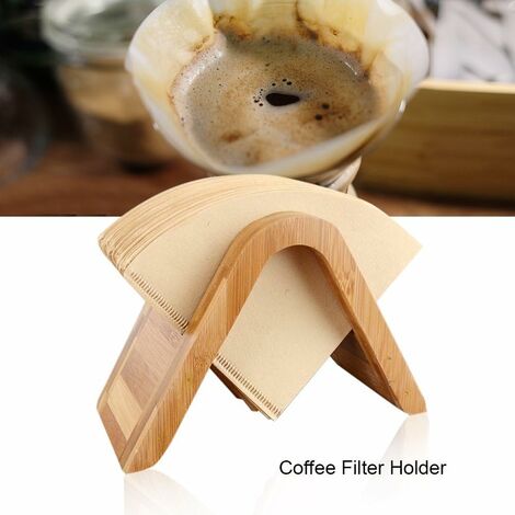 Distributeur de porte-sac filtrant Stockage de papier Filtre à Café avec  couvercle