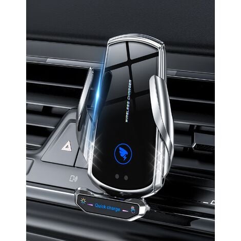 Chargeur de voiture sans fil Qi 15W - Quick Charge 3.0 - Support