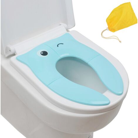SiFree®Réducteur de WC bébé enfant Siège de toilette échelle Chaise Step  Pot éducatif Bleu