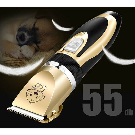 Tondeuse Chien Chat Professionnelle Tondeuse Animaux Tondeuse  Professionnelle pour Chien et Chat Lames en Céramique Fil Rechargeable avec  4 Peignes Adaptable