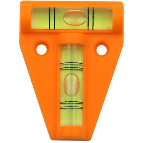 3pcs Orange Vert Neige-Paquet de 2 Niveau à Bulle en T, Mini Niveau à Bulle  Accessoire pour Camping Cars Ou Caravanes, Incassable Niveau T Niveau à