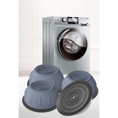 Pièces et accessoires pour lave-linges Lot de 4 patins en caoutchouc  anti-vibrations pour machine à laver et sèche-linge