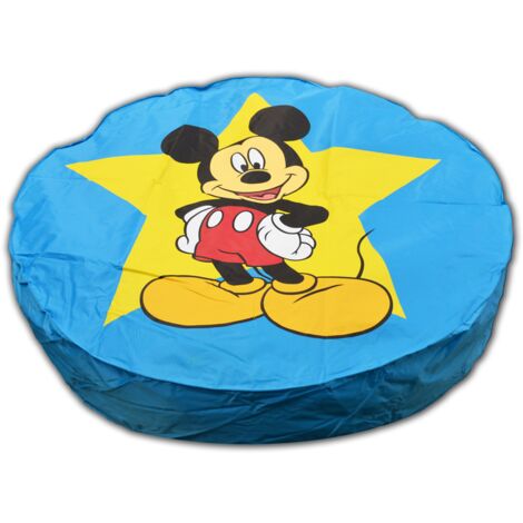 Pouf géant bleu Mickey Mouse ø 110 cm (1/2)