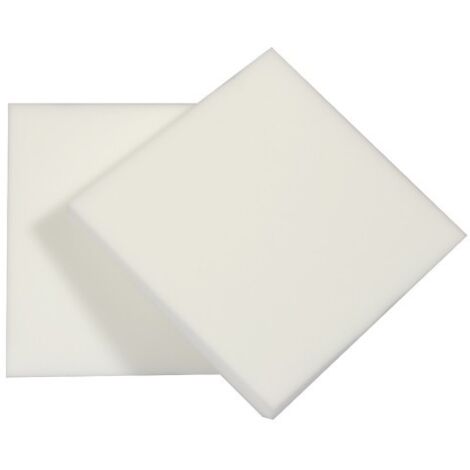 2 galettes mousses carrées 40 cm polyéther pour rénovation chaise