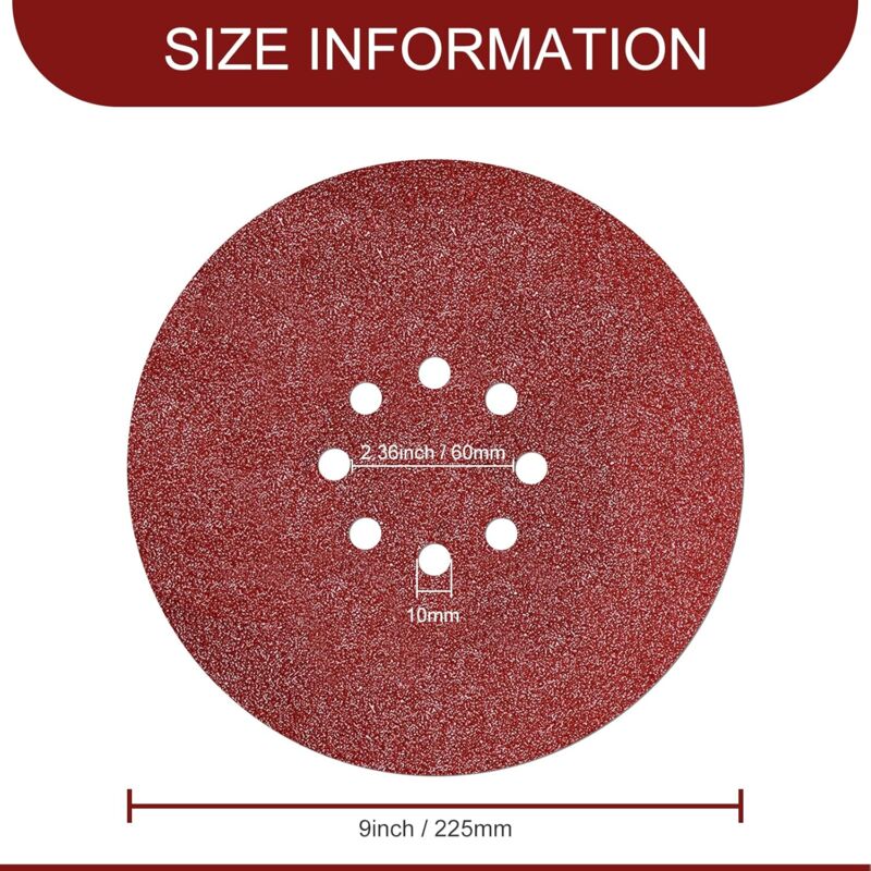 30 Disques Abrasifs 200mm Grains 60-320 | Ponçage Bois & Métal | Compatible Ponceuse