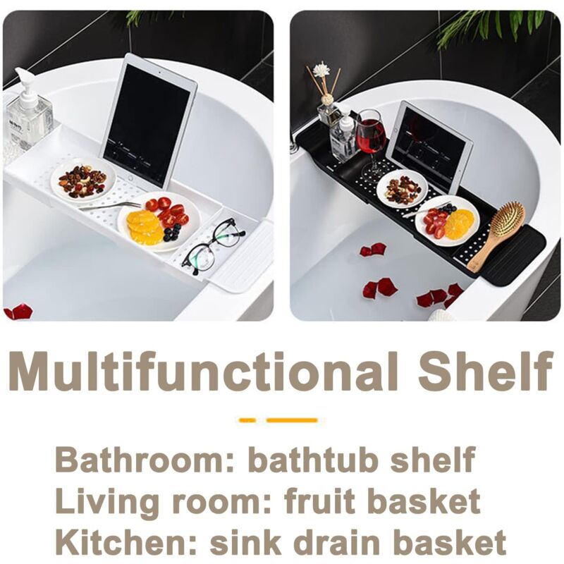 Plateau De Rangement En Silicone Antidérapant - Grand Format 30x12.7 Cm | Pour Salle De Bain, Cosmétiques, Bijoux | Design Marbre Élégant