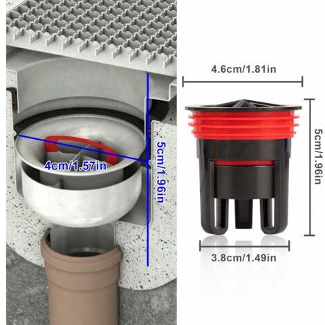 Bouchon De Vidange De Sol Anti-odeurs Pour égout 5,1 C à 7,6 C Valve