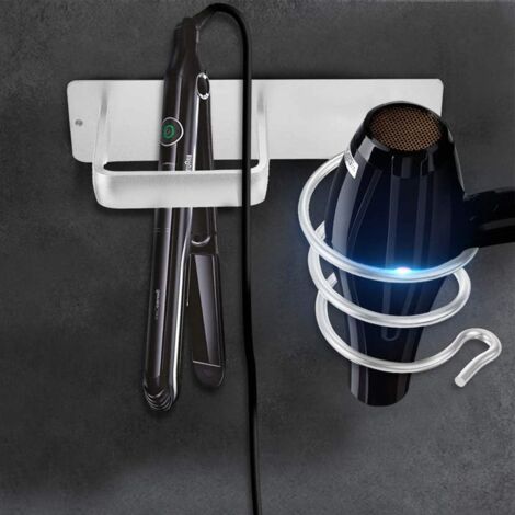 YYBO Support Lisseur, Porte Seche Cheveux Ural Sans Perçage, Support