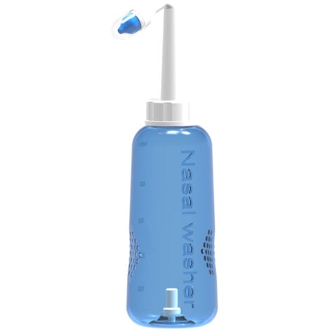 500ml Bouteille Lavage de Nez/Sinus Rinse/Rinçage des Sinus/Lavage Nez/Irrigation Nasale/Neti Pot/Douche Nasale-RAPANDA