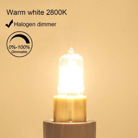 Ampoule Halogène G9  60W Blanc Chaud 2800K 680LM 230V Dimmable Halogène Capsule Ampoule Filament Lot de 10-RAPANDA