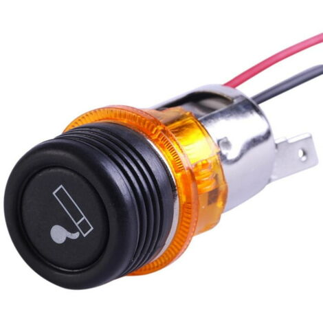 Allume-cigare prise encastrée 12V-24V Orange-RAPANDA