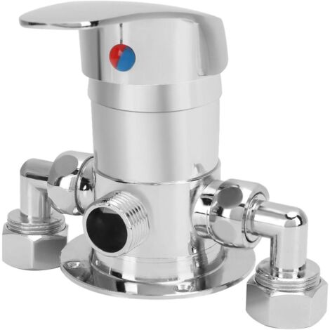 Mitigeur de douche　Mitigeur de Douche, G1/2 in Robinets de Douche Corps Valve Salle Bain Té Multifonctionnel Valve d'angle Kit Robinet Douche Système Poignée de Douche-RAPANDA