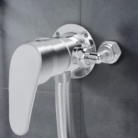 Mitigeur de douche　Mitigeur de Douche, G1/2 in Robinets de Douche Corps Valve Salle Bain Té Multifonctionnel Valve d'angle Kit Robinet Douche Système Poignée de Douche-RAPANDA