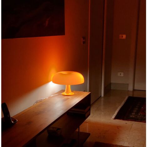 Lampe à poser　Lampe de table en polycarbonate Orange（Donnez quatre ampoules）-RAPANDA