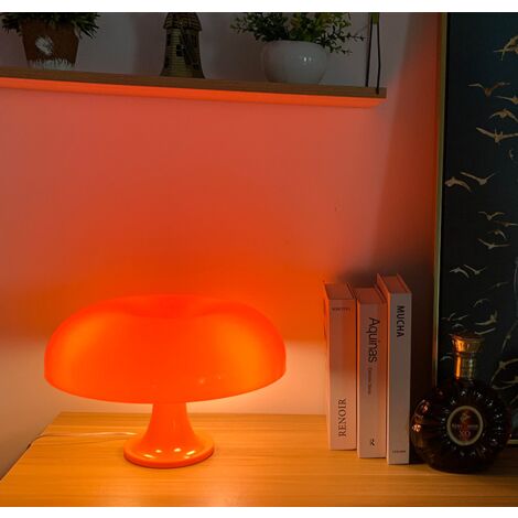 Lampe à poser　Lampe de table en polycarbonate Orange（Donnez quatre ampoules）-RAPANDA