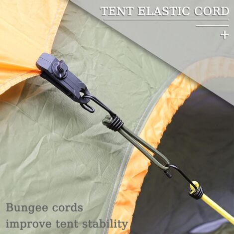 Lot De 6 Tendeurs Réfléchissants 4m Diamètre 4mm - Cordes Paracorde Avec Poulies Pour Tente Et Camping