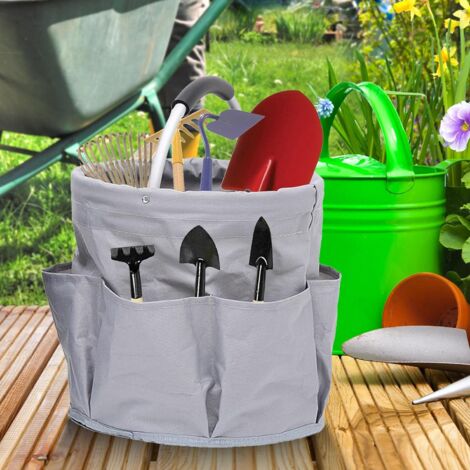 Panier Rangement Produits Entretien WENKO - 6 Compartiments, Pliable - Vert - Polyester