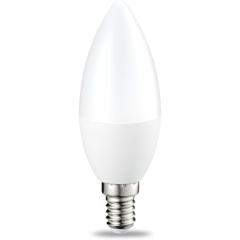 Ampoule LED Dimmable E14 Forme Bougie, 5W Équivalent à 40W, Blanc Froid 5000K, 470lm, Ampoule Bougie B35 avec Petit Culot à Vis, Lampe Intensité Variable 220-240V, Lot de 6-RAPANDA