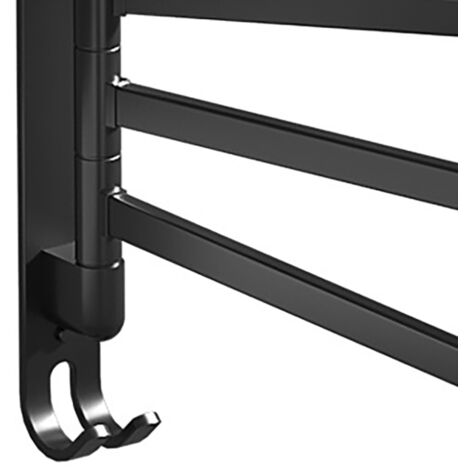Plomberie chauffage  Chauffage électrique  Sèche-serviette électrique et mixte (5360)，Porte-serviettes pivotant en acier inoxydable, support mural sans poinçon, support rotatif à 5 bras pour la maison