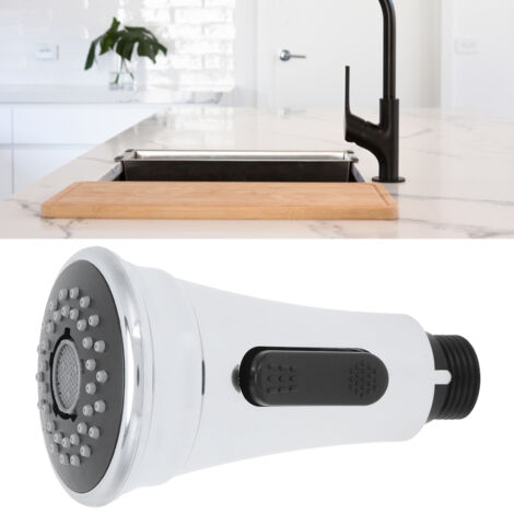 Bec pour robinet，2 Modes Douchette Evier Cuisine,Tête Douchette Pour Mitigeur Extractible Cuisine,Tête Robinet Cuisine Douchette,Chromé,Remplacement,Douchette Cuisine Connexion 1/2 Universelle，RAPANDA