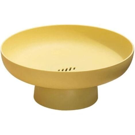 Presentoir Moderne Cuisine Salle à Manger Présentoir à Fruits 3 étages En Céramique Et Bois - Design élégant, Grande Capacité - Parfait Pour Décoration Et Service Service Buffet élégant