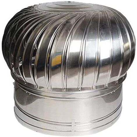 Unité de ventilation et de refroidissement par turbine éolienne pour combles, surface en acier inoxydable poli (couleur : 304, taille : 200 mm) - RAPANDA (1/5)