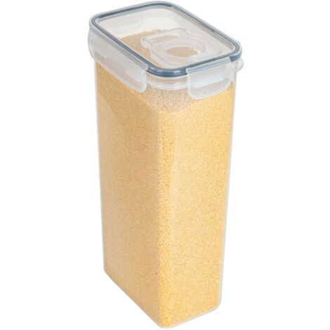 Boîtes de rangement simples, hermétiques et transparentes, résistantes à l'humidité et à la mise sous vide, avec couvercles, empilables, pour le garde-manger (2800 ml) - RAPANDA