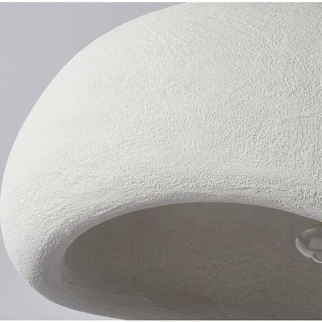 Lustre, style japonais wabi-sabi - blanc, 30cm-RAPANDA