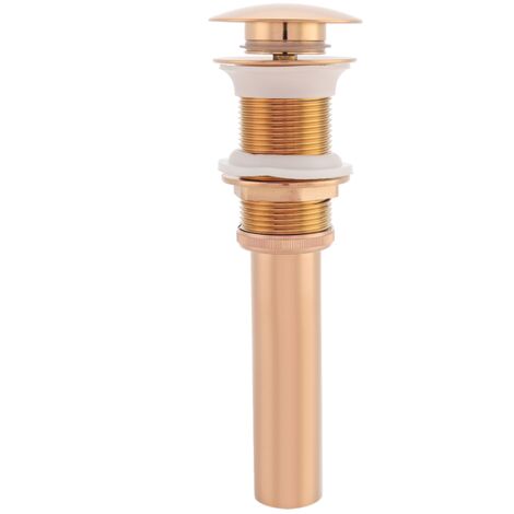 G1 - 1 / 4 "cuivre grande face rebondissant sans trou de fuite bassin en verre, céramique vasque d'arrosage (or rose) (1/5)